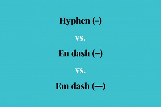 This Is When to Use a Hyphen vs. Dash