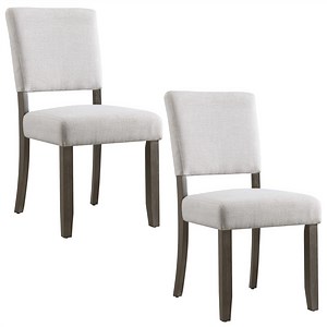 Dining Chair in Heather Gray and Black Bean, Set of 2