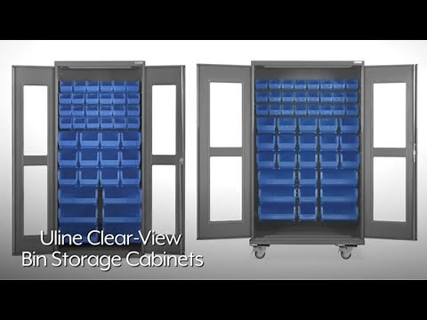 Clear View Bin Storage Cabinets