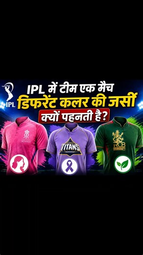Why do IPL teams wear different colored jerseys? #shorts