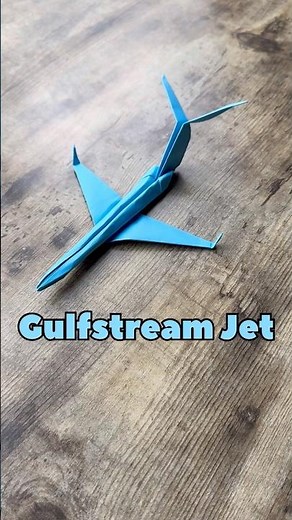 EASY ORIGAMI GULFSTREAM PAPER AIRPLANE TUTORIAL | HOW TO MAKE COOL PAPER AIRPLANE GULFSTREAM JET
