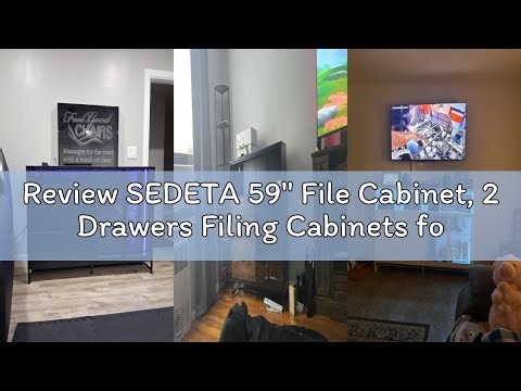 Review SEDETA 59" File Cabinet, 2 Drawers Filing Cabinets for Home Office fit Legal/Letter/A4 File,