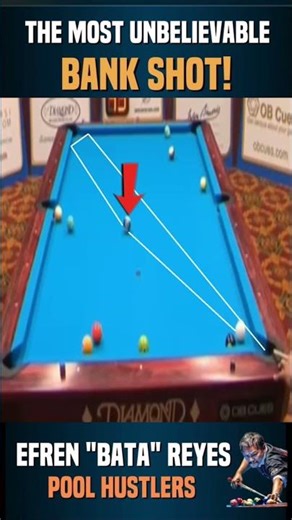 You Won’t Believe This Bank Shot by Efren Reyes (Pure Genius)