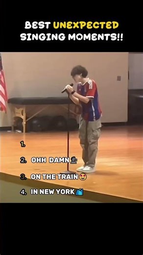 BEST UNEXPECTED SINGING MOMENTS!!🤩#shorts