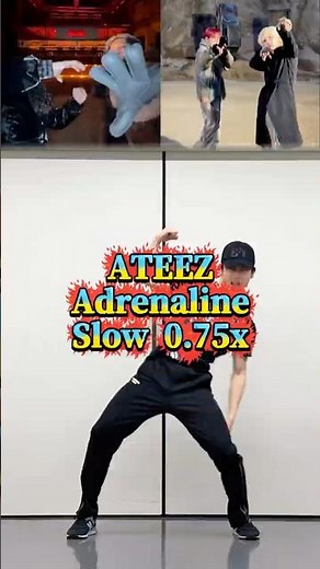 ㊗️1万 ATEEZ 'Adrenaline' 🫀 Dance Tutorial Mirrored Slow 0.75x | ダンス解説♪反転ミラー✨ゆっくり簡単練習 #ATEEZ