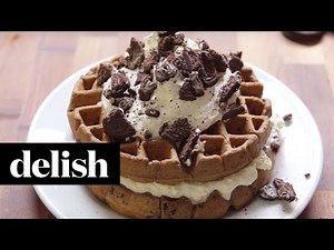 How To Make Oreo Cheesecake Waffles | Delish