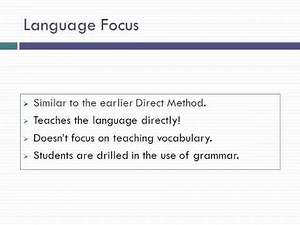 The Audio Lingual Method of Teaching English