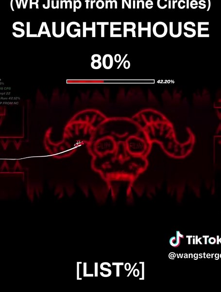 [LIST%] SLAUGHTERHOUSE 80% // WR JUMP FROM NINE CIRCLES (2.2) | #geometrydash #gd #extremedemon #viral #fyp | Text overlay by @𝐀 𝐒 𝐆 𝐕 | @NIMPOP @✧ smiley✧ @wJohnFreakoff @jamalhebeebhebab @humptwe @straw @Liamkn08 ✞ • Following @cringydylan @Carv @carvester @solarcel @nejou @Sark @PxlishGMD @Hatredgmd @Flxckz @Lonex @temu secret way @nestoli_GD @Cramble GD @robbbgd @mystic @astro @Skillleznoob @kridectsgdlive @RiottGD @Juic3yy @MiyabiSynK [GMD] @Quaoz