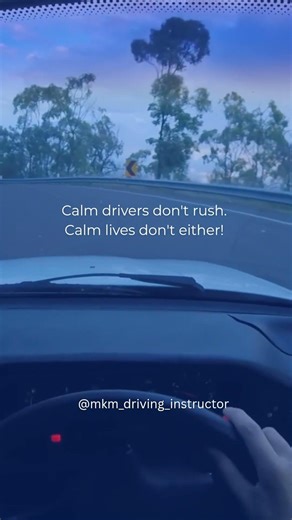 Calm driving = safe driving 🚗 Learn with confidence at MKM PERSONAL DRIVING INSTRUCTOR.