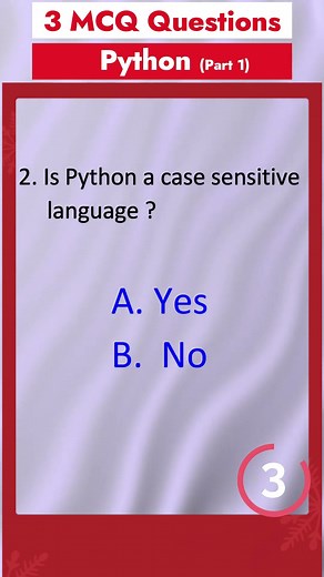 Part 1 - Python MCQ - Q&A | Most asked Interview Questions