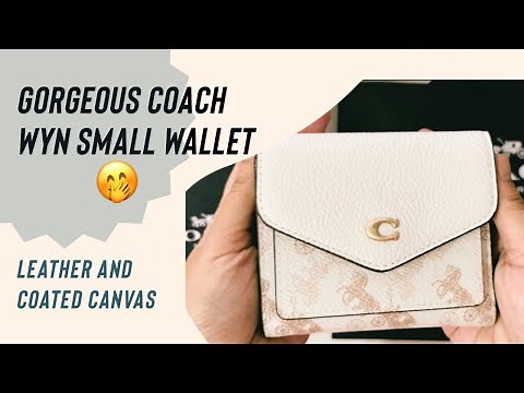 What fits inside Coach Wyn Small Wallet | unboxing