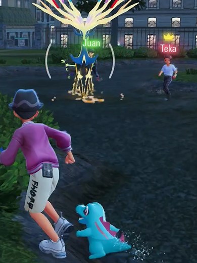 Totodile contra legendarios en Pokémon