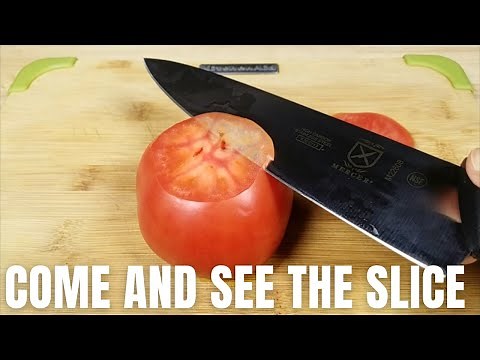 THE BEST BUDGET CHEF KNIFE 8" MERCER MILLENNIA AMAZON KNIFE REVIEW