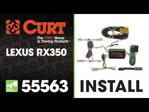 Trailer Wiring Install: CURT 55563 on a Lexus RX350