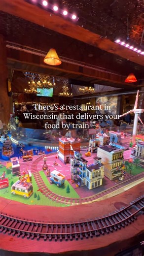Kristen Carlson • Midwest Travel on Instagram: "A fun and whimsical place for all ages! 🚂🫧 📍Buffalo Phil’s | Wisconsin Dells, Wisconsin They have train and non-train tables, a huge bar with a life-sized Star Wars character, and a massive arcade space attached to the restaurant as well. Look for the little train icon on the menu to see which items can be delivered by train! @waterparkcapital @dellsbuffalophils #discoverwisconsin #wisconsindells #onlyinwisconsin"