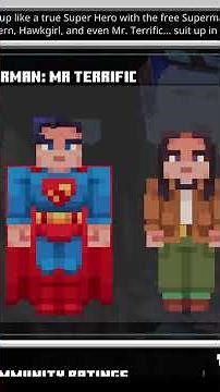 WHAT an official Superman Skin pack in Minecraft bedrock eddion on the marketplace for 100% free??