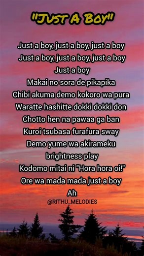 JUST A BOY Song Lyrics🎶~#bts #shortvideo #shortsfeed #shorts #justaboy #ytshorts #youtube#song