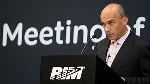 RIM shares fall on projections