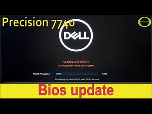 How to update the bios in the Dell Precision laptop