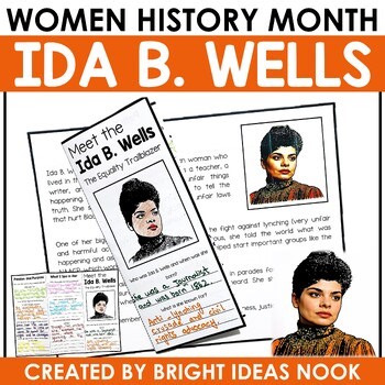 Ida B. Wells Craft Women's History Month Black History Month Craft Activities