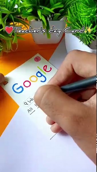 Teacher's day card DIY✨