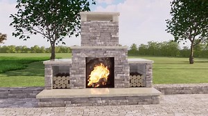 Outdoor Fireplace Plans 4x8 Ft - PDF DIY Blueprint - Etsy