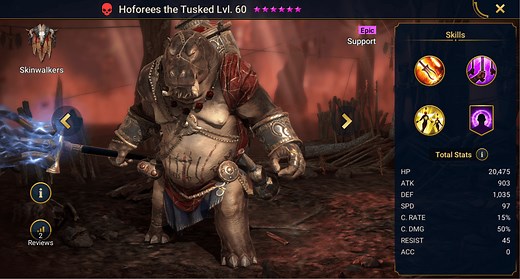 Hoforees the Tusked - HellHades - Raid Shadow Legends
