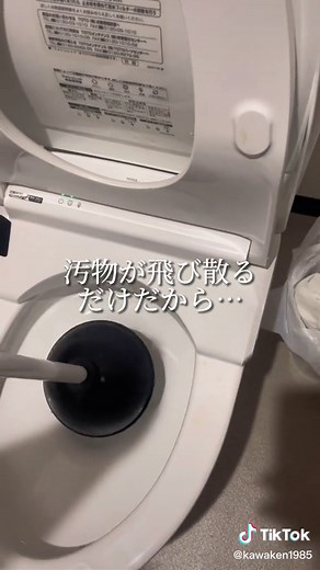 すっぽんの使い方。基礎。 #すっぽん #トイレ #DIY #詰まり