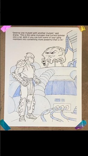 Shredder & Krang #adultcoloringart #teenagemutantninjaturtles #80scartoons #80stoys