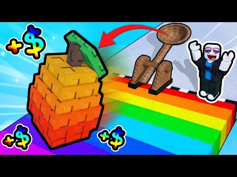 making MILLIONS by LAUNCHING FRUITS in Roblox...