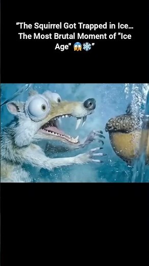 “The Squirrel Got Trapped in Ice… The Most Brutal Moment of Ice Age 😱❄️”