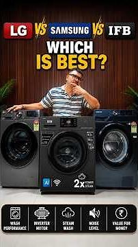 LG vs Samsung vs IFB Front Load Washing Machine Comparison 2026 🔥 | Which Brand is Best? #shorts