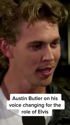 Austin Butler talking about his voice changing after portraying Elvis in the new Baz Luhrmann biopic, Elvis #elvispresley #elvis #austinbutler #actor #film #filmclips #filmstories #movie #interview