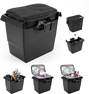 PSLER Defender Center Underseat Storage Bin + Ice Bag, Removable Under Seat Storage Box Dry Box for 2016-2023 Defender MAX HD5 HD6 HD8 HD10 Replace OEM #715003446
