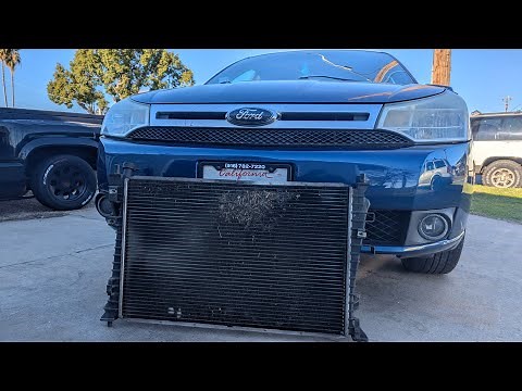How to change radiator and thermostat on 09 ford focus