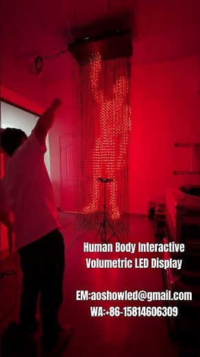 Our Human Body Interactive Volumetric Display 3D LED Cube brings life to motion in stunning 3D