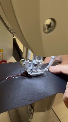 Double Needle Double Feed Sewing Machine