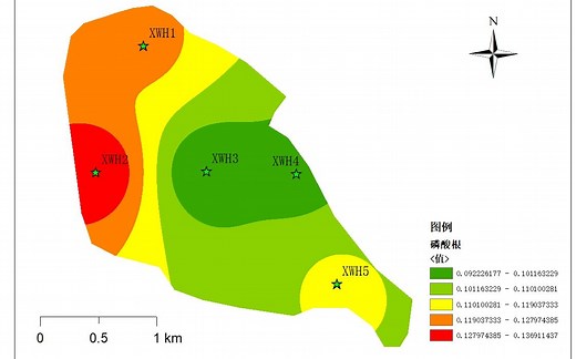 如何使用ArcGis绘制采样点图（三）—IDW（反距离权重法）绘制采样点图。