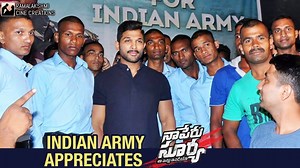 710K views · 30K reactions | Indian Army appreciates Naa Peru Surya - Naa illu India team. #TeamAA | Allu Arjun | Facebook