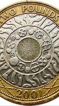 2 pound, 2001: United Kingdom. — DCC: DEMA YURII COLLECTION OF WORLD COINS.