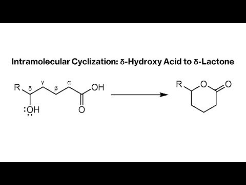Intramolecular Cyclization of a Delta Hydroxy Acid to Delta Lactone
