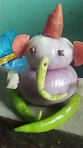 How to make Vegetable Ganesha | Eco Friendly Vinayaka Chavithi Decoration | Creative Ganesh Art 🙏✨