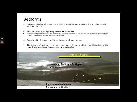 Sedimentology Lecture 7, Part 1: Bedforms under Unidirectional FLow
