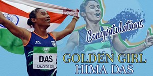Hima Das Wins 5th Consecutive Gold in Just 19 Days, She's Inspiration For Everyone. Thank You For Making Our India Proud ❤️ #HimaDas #GoldMedal #ProudNation #India #Pride #Surat | WooHoo Surat