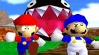 Super mario 64 bloopers Who let the chomp out?
