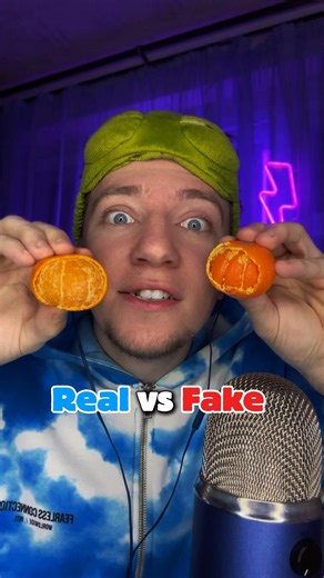 Real vs Fake 🍊| ASMR #asmr #asmrsounds #top #shorts #асмр