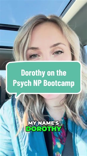 Dorothy shares her experience in the Psych NP Bootcamp. Thank you so much for the support and kind words 🙏🙌🫶 #pmhnp #pmhnpmentor #psychnp #psychnpstudent #psychnpbootcamp @itslindsayhill