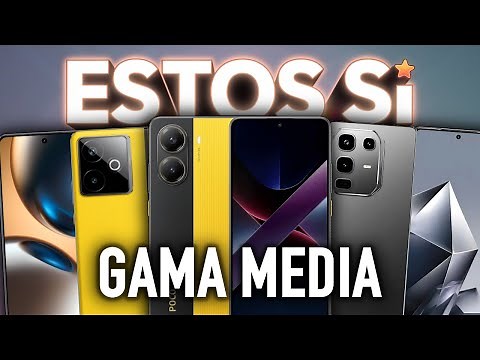 Top 7 MEJORES teléfonos celulares GAMA MEDIA CALIDAD–PRECIO para COMPRAR en 2025 (y NO equivocarte)