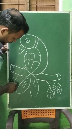 How to draw a Brid with number 9#art #shorts #youtubeshorts