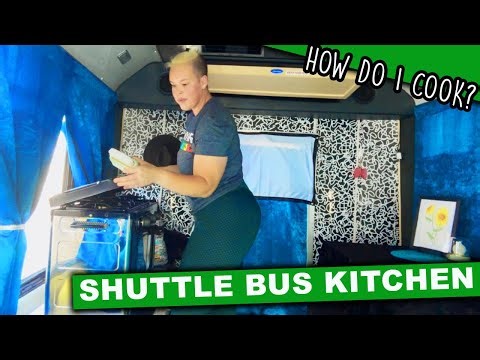 How Do I Cook In My Shuttle Bus Kitchen Set Up? | Shuttle Bus Conversion